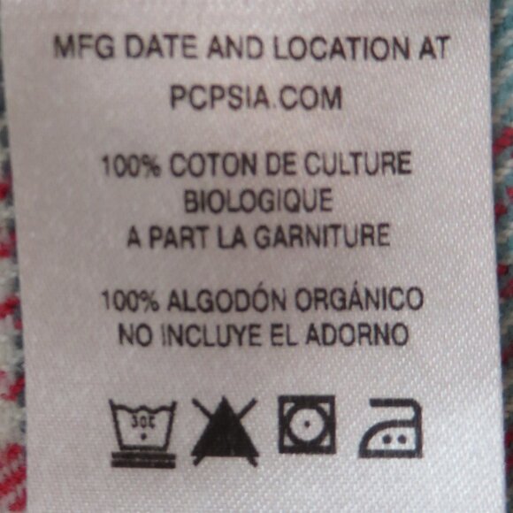 Patagonia Womens Plaid Long-Sleeved Shirt Size 8 White/Red/Blue Organic Cotton - Picture 8 of 9